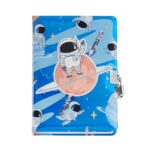 astronauta e panda - Chiusura con lucchetto - Matita inclusa