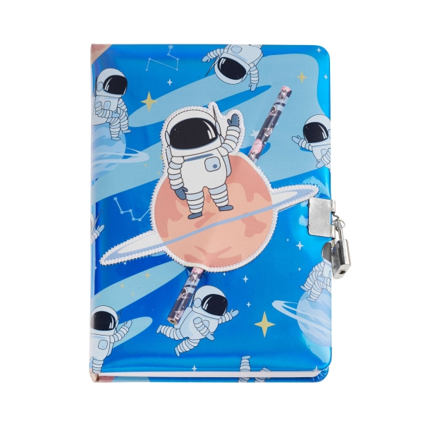 Miquel Rius Back2Fun Diario Segreto Olografico Astronauta - Chiusura con lucchetto - Matita inclusa
