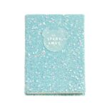 Miquel Rius Back2Fun Quaderno rilegato con copertina blu glitterata e patch in silicone - 96 fogli lisci di carta 100 g/m2