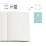 Miquel Rius Back2Fun Quaderno rilegato con copertina blu glitterata e patch in silicone - 96 fogli lisci di carta 100 g/m2 - immagine 2