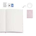 Miquel Rius Back2Fun Quaderno rilegato con copertina rosa glitterata e patch in silicone - 96 fogli lisci di carta da 100 g/m2 - immagine 2