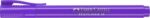 Faber-Castell Textliner 38 Pennarello fluorescente - Corpo sottile - Punta smussata - Tratto spesso e sottile - Inchiostro a base d'acqua - Colore viola - immagine 3
