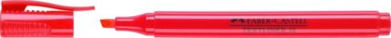 Faber-Castell Textliner 38 Pennarello fluorescente - Corpo sottile - Punta smussata - Tratto spesso e sottile - Inchiostro a base d'acqua - Colore rosso