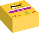 Post-It Super Sticky Confezione da 350 foglietti adesivi riposizionabili - 76x76 mm - 100% PEFC - Colore giallo