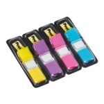 Confezione Post-It Index da 4 dispenser con 35 segnalibri riposizionabili - Forma rettangolare - Colori assortiti - immagine 2