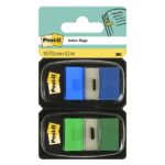 Post-It Index Confezione da 2 dispenser con 100 segnalibri riposizionabili - Forma rettangolare - Colori assortiti