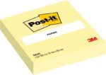 Blocco Post-It da 200 foglietti adesivi riposizionabili - Forma quadrata - 101x101 mm - Colore giallo chiaro