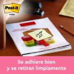 Blocco Post-It da 200 foglietti adesivi riposizionabili - Forma quadrata - 101x101 mm - Colore giallo chiaro - immagine 3