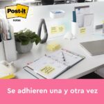 Blocco Post-It da 200 foglietti adesivi riposizionabili - Forma quadrata - 101x101 mm - Colore giallo chiaro - immagine 4