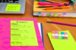 Post-It Super Sticky Confezione da 3 blocchi da 90 foglietti adesivi riposizionabili grandi - con righe - 100% PEFC - Colori assortiti - immagine 3