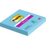 Post-It Super Sticky Confezione da 6 blocchi da 90 foglietti adesivi riposizionabili - Forma quadrata - 76x76 mm - Colore blu - immagine 4