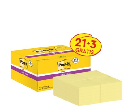 Post-It Super Sticky Confezione da 24 blocchi da 90 foglietti adesivi riposizionabili - 47