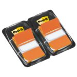 Post-It Index Confezione da 2 dispenser con 50 segnalibri riposizionabili - Forma rettangolare - Colore arancione - immagine 2