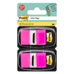 Confezione Post-It Index da 2 dispenser con 50 segnalibri riposizionabili - 25