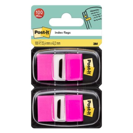 Confezione Post-It Index da 2 dispenser con 50 segnalibri riposizionabili - 25