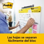 Post-It Super Sticky Blocco da 20 fogli per riunioni - Forma rettangolare - 508x584,2 mm - Colore bianco - immagine 3