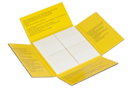 Post-It Confezione da 12 blocchi da 36 foglietti trasparenti - Forma quadrata - Colore trasparente