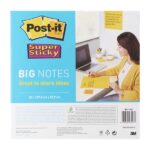 Post-It Super Sticky Blocco da 30 foglietti adesivi riposizionabili - Forma quadrata - 279x279 mm - Colore giallo chiaro