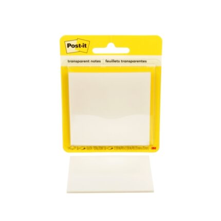 Post-It Blocco da 36 foglietti trasparenti - Forma quadrata - 73x73 mm - Colore trasparente