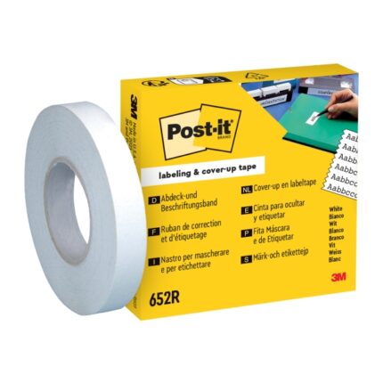 Post-It Rotolo di ricambio di nastro adesivo per scrivere - 18 m x 8 mm - Colore bianco