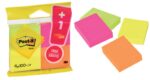 Confezione Post-It da 4 blocchi da 100 foglietti adesivi riposizionabili - Colori neon - 38x51 mm - Offerta 3 blocchi + 1 in omaggio - Colori assortiti - immagine 5