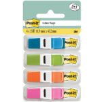 Confezione Post-It Index da 4 dispenser con 35 segnalibri riposizionabili - Forma rettangolare - Colori assortiti - immagine 2