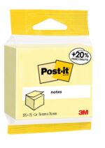 Blocco Post-It da 450 foglietti adesivi riposizionabili - 76x76 mm - 100% PEFC - Colore giallo chiaro - immagine 3