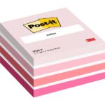 Post-It Cubo da 450 foglietti adesivi riposizionabili - Forma quadrata - 76x76 mm - Colori assortiti