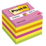 Post-It Cubo da 325 foglietti adesivi riposizionabili - Forma quadrata - 76x76 mm - Colori assortiti - immagine 3