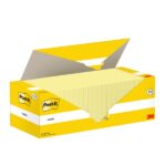 Confezione Post-It da 24 blocchi da 100 foglietti adesivi riposizionabili - Forma quadrata - 76 x 76 mm - Colore giallo chiaro - immagine 4