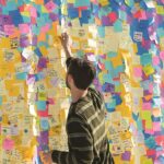 Post-It Cubo da 450 foglietti adesivi riposizionabili - Forma quadrata - 76x76 mm - Colori assortiti - immagine 2