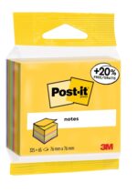Post-It Cubo da 390 foglietti adesivi riposizionabili - Forma quadrata - 76x76 mm - Colori assortiti - immagine 2