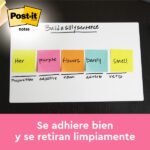 Confezione Post-It da 2 blocchi da 75 foglietti adesivi riposizionabili - Forma rettangolare - 635x762 mm - Colori assortiti - immagine 2