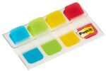 Dispenser Post-It Index con 40 segnalibri riposizionabili - Forma rettangolare - Colori assortiti - immagine 3