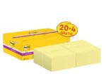 Post-It Super Sticky Confezione da 24 blocchi da 90 Confezione da 24 blocchi da 90 Note adesive riposizionabili - 76x127 mm - Colore giallo chiaro