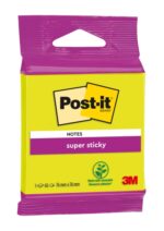 Post-It Super Sticky Blocco da 45 foglietti adesivi riposizionabili - Forma quadrata - 76x76 mm - Colori assortiti - immagine 4