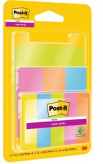 Post-It Super Sticky Confezione da 9 blocchi da 45 foglietti adesivi riposizionabili - 100% PEFC - Colori assortiti