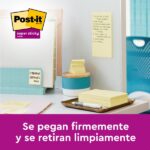 Post-It Super Sticky Confezione da 6 blocchi da 90 foglietti adesivi riposizionabili - 76x76 mm - Promozione 4 blocchi + 2 in omaggio - Colore giallo chiaro - immagine 3