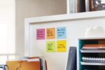 Post-It Super Sticky Confezione da 6 blocchi da 90 foglietti adesivi riposizionabili - Forma quadrata - 76x76 mm - Colori assortiti - immagine 3