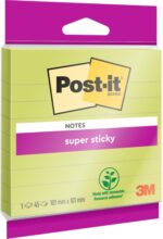 Post-It Super Sticky Blocco da 45 foglietti adesivi riposizionabili - Forma quadrata - 101x101 mm - Colore verde