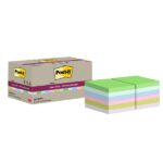 Post-It Super Sticky Confezione da 12 blocchi da 70 foglietti adesivi riciclati - Forma quadrata - 47