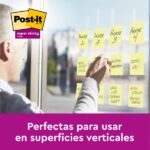 Post-It Super Sticky Confezione da 12 blocchi da 90 foglietti adesivi riposizionabili - 76x76 mm - Confezione in cartone - Colore giallo chiaro - immagine 2