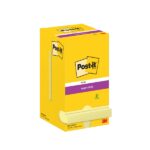 Post-It Super Sticky Confezione da 12 blocchi da 90 foglietti adesivi riposizionabili - 76x76 mm - Confezione in cartone - Colore giallo chiaro - immagine 5