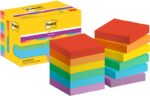 Post-It Super Sticky Confezione da 12 blocchi da 90 foglietti adesivi riposizionabili - Forma quadrata - 47