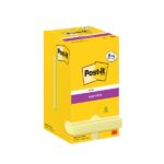 Post-It Super Sticky Confezione da 12 blocchi da 90 foglietti adesivi riposizionabili - 76x76 mm - Promozione 8 blocchi + 4 in omaggio - Colore giallo chiaro - immagine 5