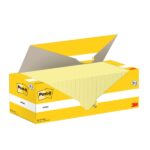 Post-It Confezione da 24 blocchi da 100 foglietti adesivi riposizionabili - Forma quadrata - 76x76 mm - Colore giallo chiaro - immagine 2