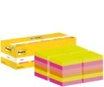 Post-It Confezione da 24 blocchi da 100 - Forma quadrata - 76x76 mm - Colori assortiti - immagine 2