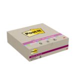 Post-It Super Sticky Confezione da 20 blocchi da 70 foglietti adesivi riciclati - Forma quadrata - 76x76 mm - Colori assortiti - immagine 3