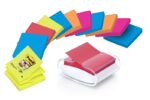 Post-It Super Sticky Dispenser con 12 blocchi da 90 Z-Note - Dispenser Pro - Forma quadrata - 76x76 mm - Colore bianco