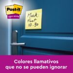 Post-It Super Sticky Confezione da 270 foglietti adesivi riposizionabili - 76x76 mm - 100% PEFC - Colore giallo chiaro - immagine 2